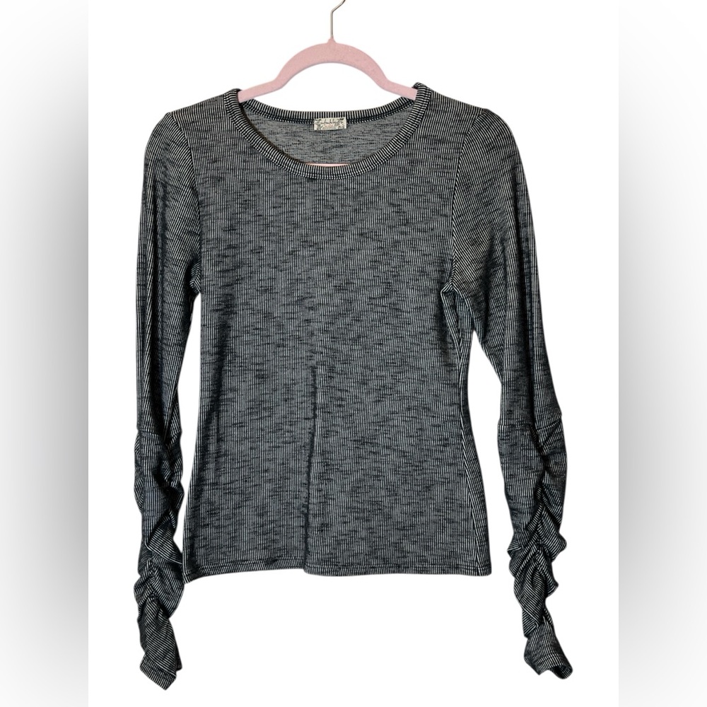 Intimately By Free People Women's Long Sleeve Ruched Top Black Size S